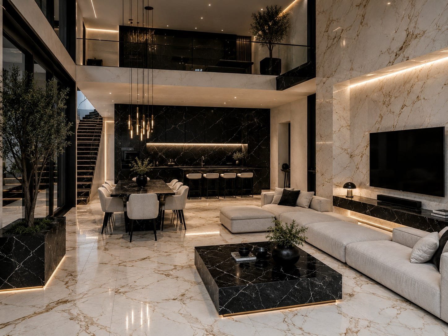 MARQUINA BLACK-CALCATTA GOLD